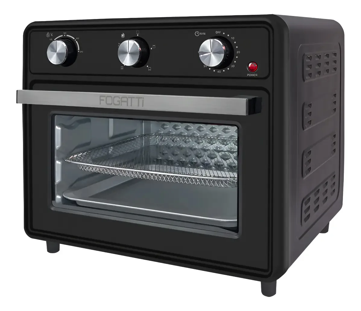 Forno Air Fryer 30l Fogatti - Multifunções Preto