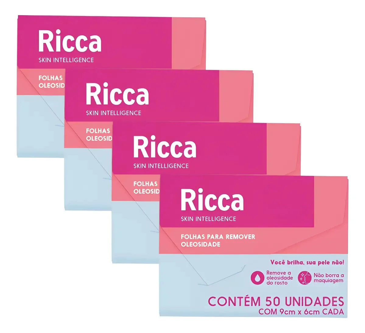 200 Folhas Lenço De Papel Removedor De Oleosidade Ricca