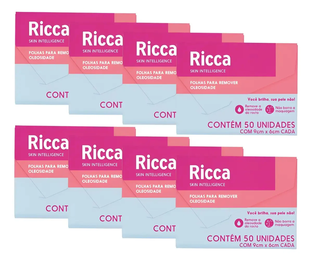400 Folhas Lenço De Papel Removedor De Oleosidade Ricca
