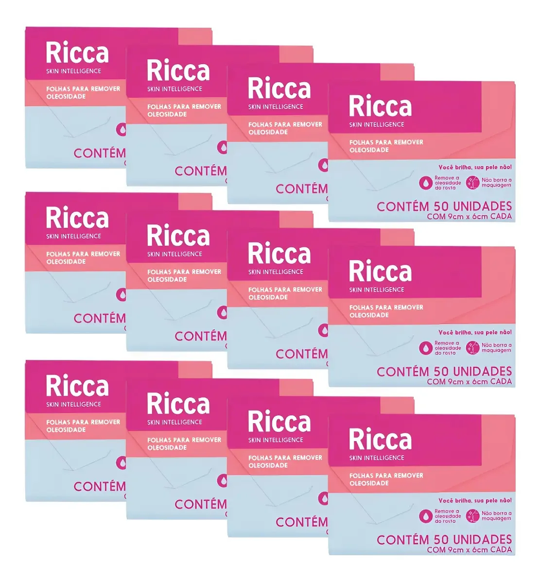 600 Folhas Lenço De Papel Removedor De Oleosidade Ricca