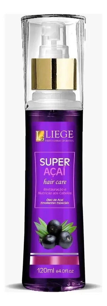 Óleo De Açaí Liege Antifrizz E Selador De Pontas 60ml