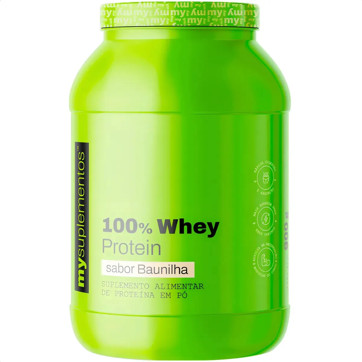 Whey Protein Concentrado de Baunilha My Suplementos 900g