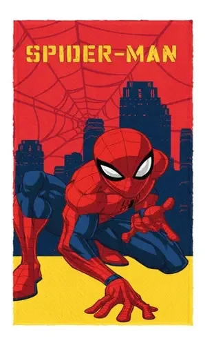 Toalha Banho Felupuda Avengers Patrulha Mickey Spider Lol Cor Azul-petróleo