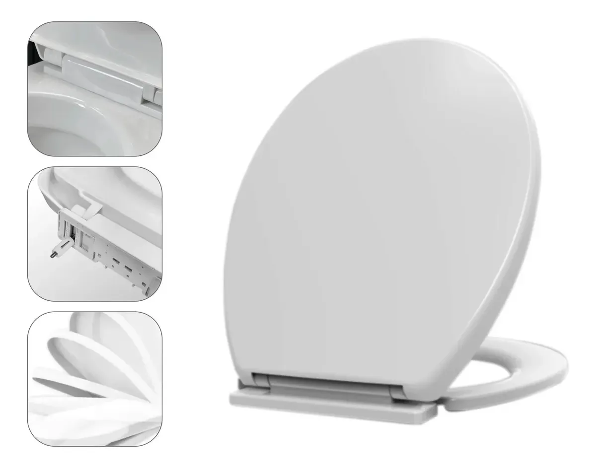 Assento Soft Close Universal Sanitários Tampa Amortecedor Cor Branco
