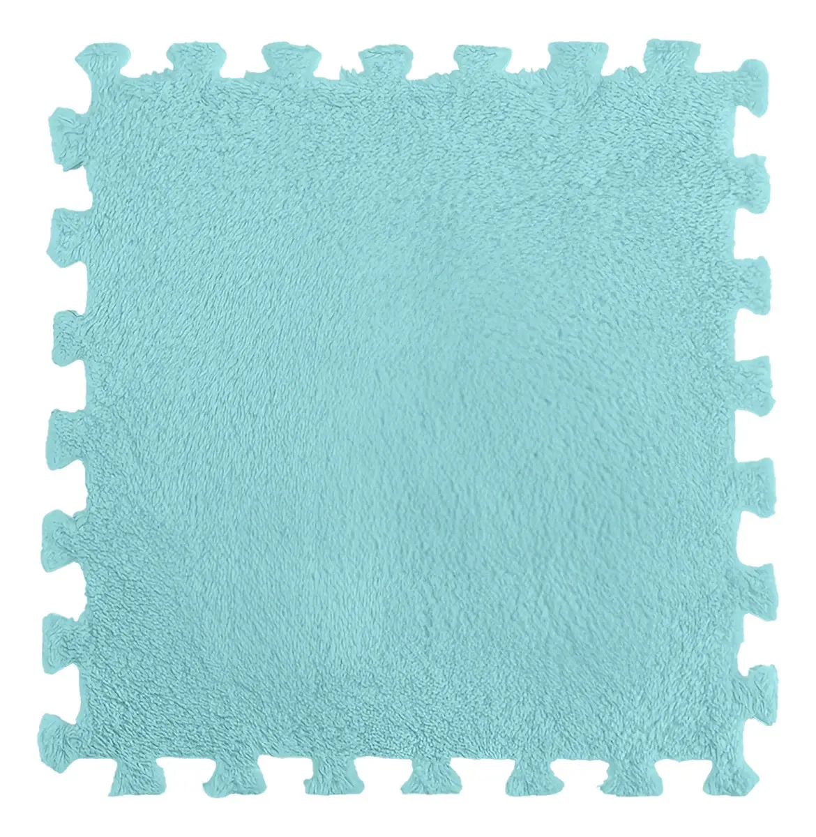 Kit De 36 Tatame Eva Pelucia De Fabrica 3m² Cor Azul-celeste Tapete Eva Encarpetado