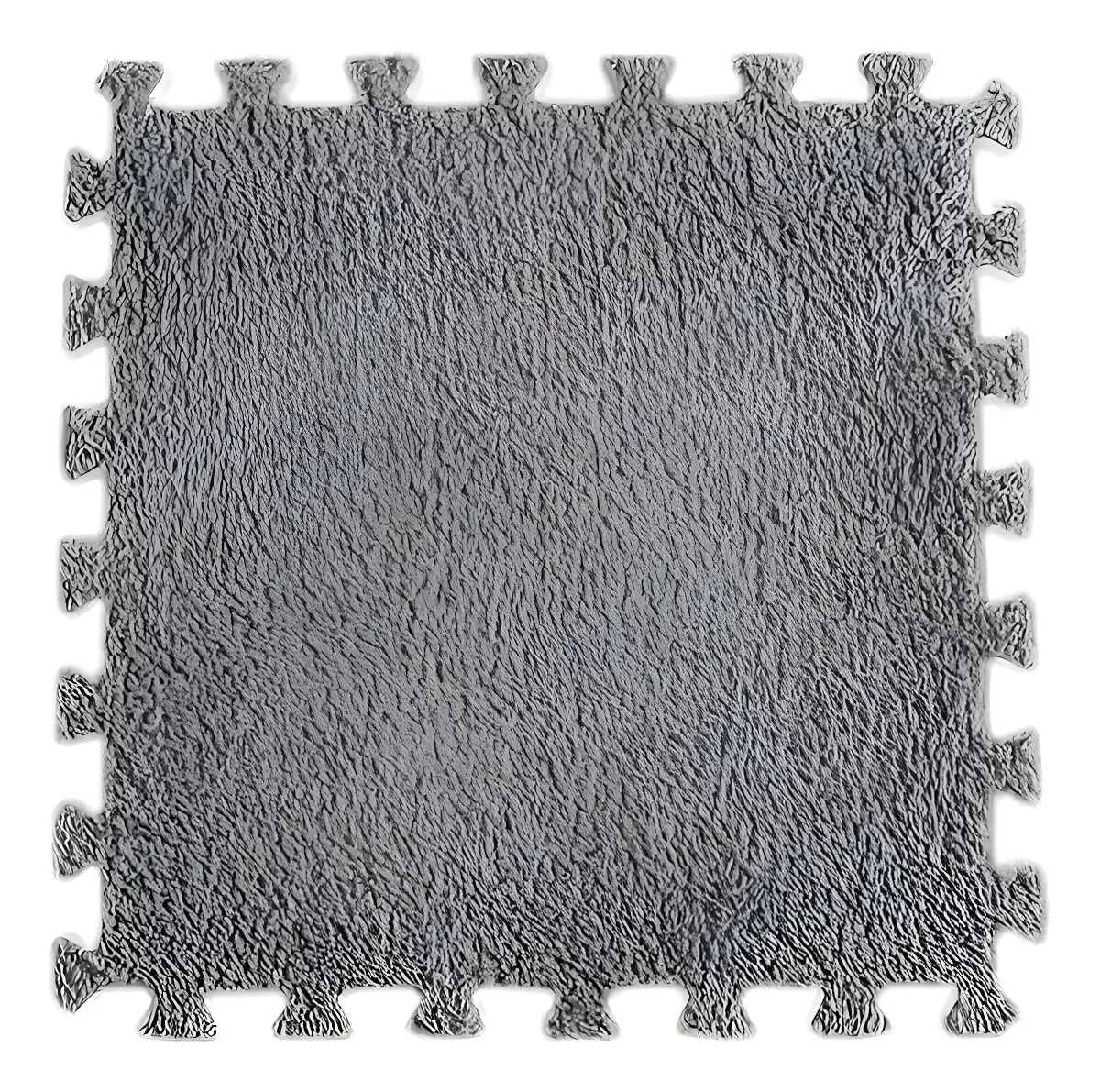 Tapete Tatame Encaixe Felpudo EVA Cinza 1m² Favom Decor Infantil