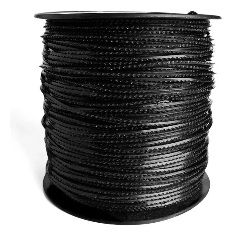 Bobina Fio Nylon Dentado 3mm 2kg - Sanre Brasil Serrilhado Dentado Cor Preto