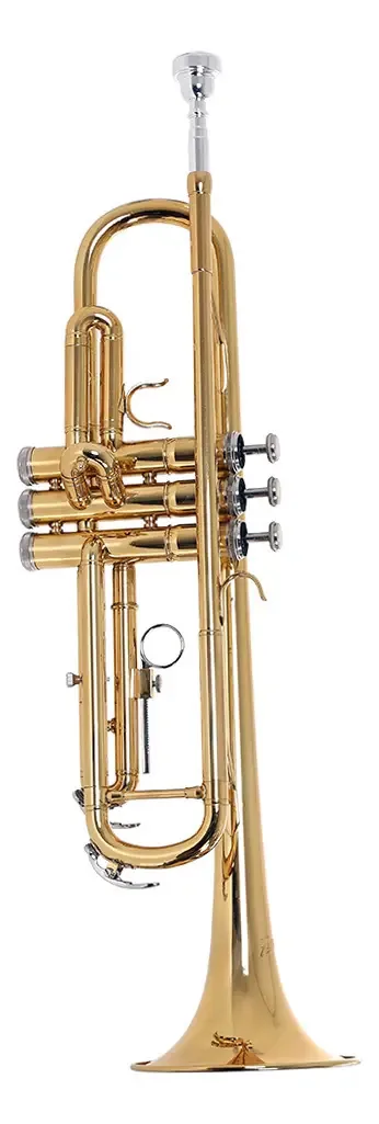 Trompete Zellmer ZTR-300L Sib Dourado Laqueado com Estojo