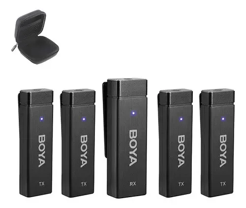 Microfone Lapela Boya By-w4 P/ Câmeras E Smartphones + Bag