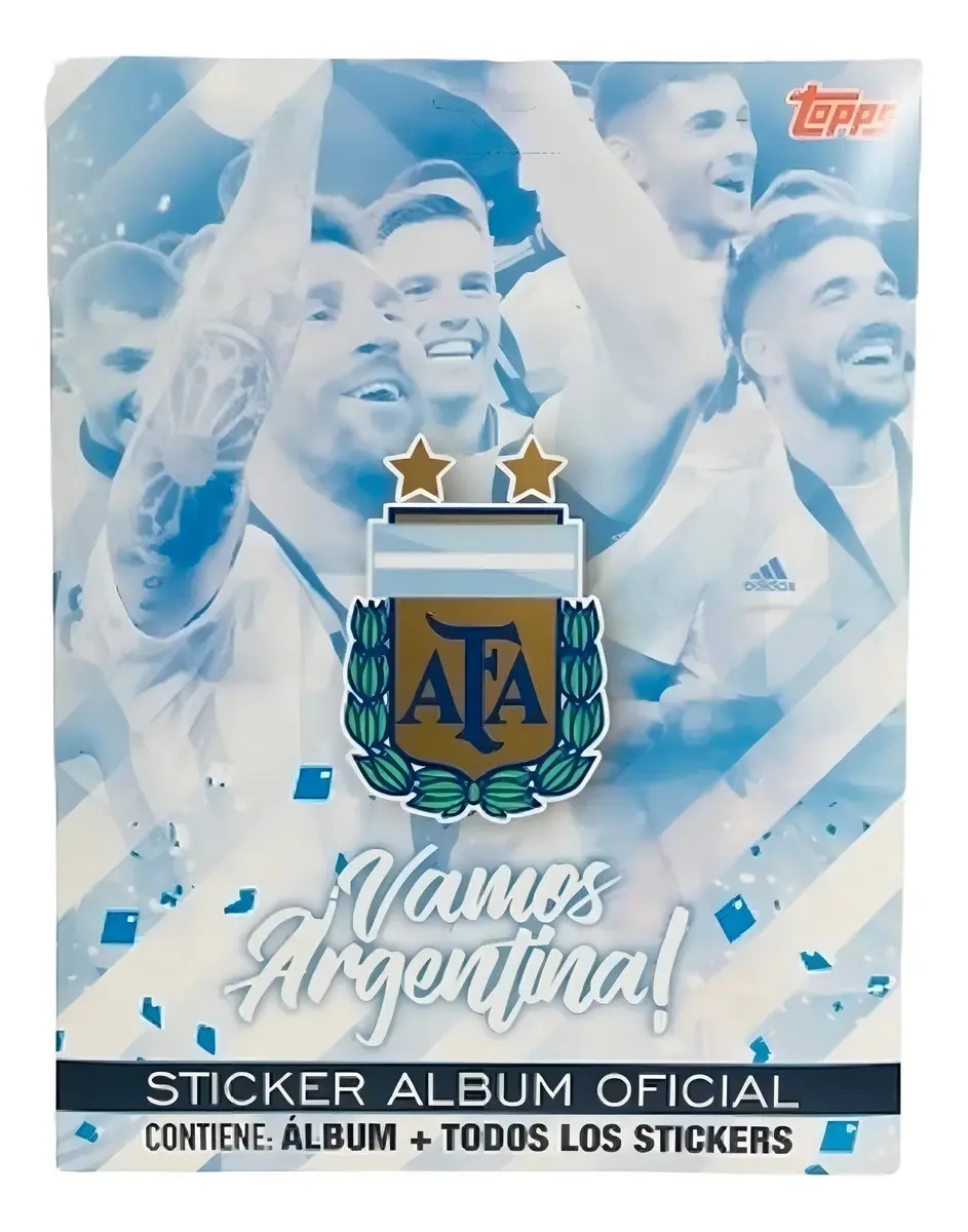 Álbum Vamos Argentina Topps azul-celeste