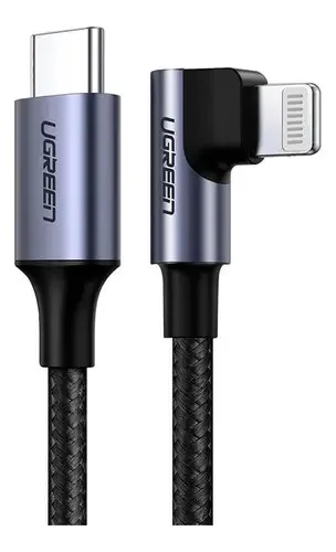 Cabo De Dados Ugreen 60765 Compatível Com iPhone Mfi 2m