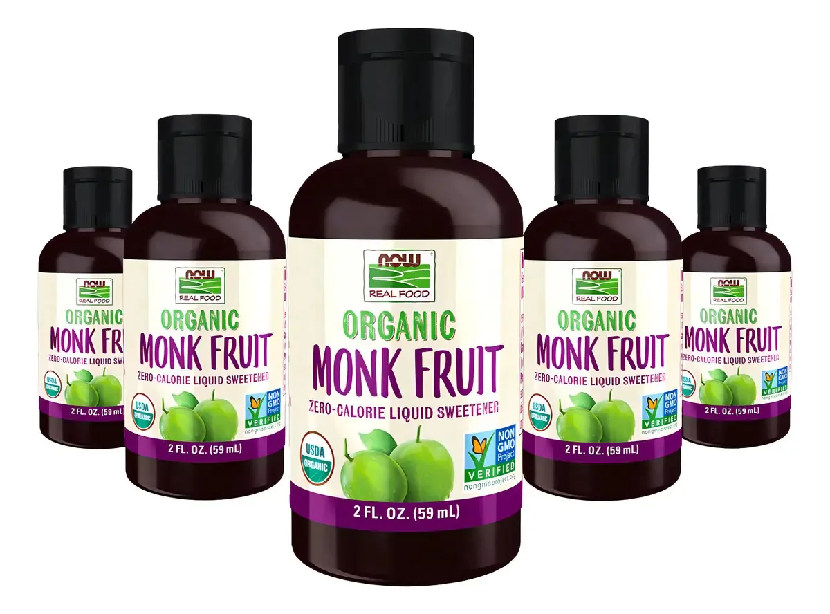 Fruta Dos Monges Now Foods Adoçante Líquido 59ml 5un