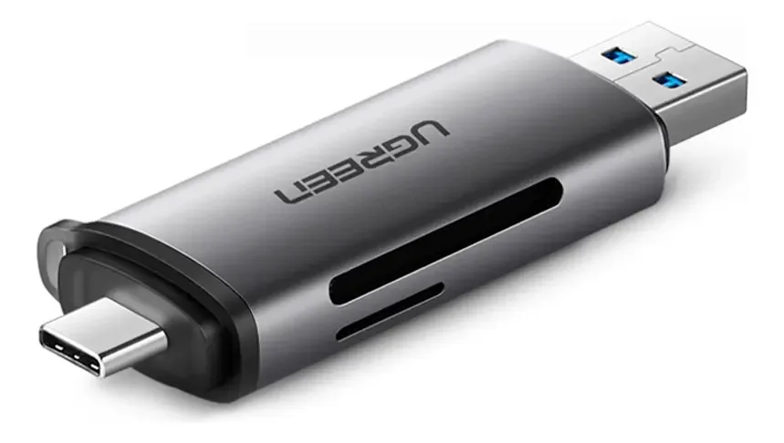 Adaptador Ugreen Cm184 Usb Tipoc E A Para Micro Sd E Sd