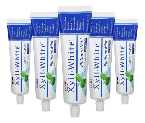 Creme Dental Xyliwhite Now Foods Menta Bicarbonato Sódio 5un