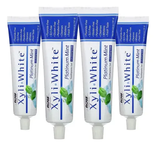 Creme Dental Xyliwhite Now Foods Menta Bicarbonato Sódio 4un