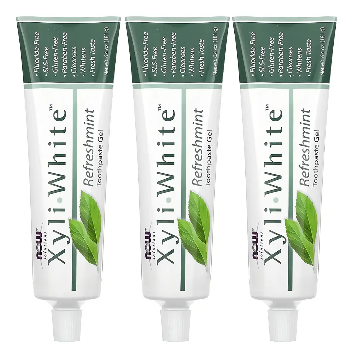 Creme Dental Now Foods Xyliwhite Refreshmint Gel 6.4oz 3un