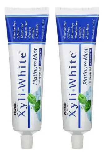 Creme Dental Xyliwhite Now Foods Menta Bicarbonato Sódio 2un