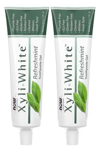 Creme Dental Now Foods Xyliwhite Refreshmint Gel 6.4oz 2un