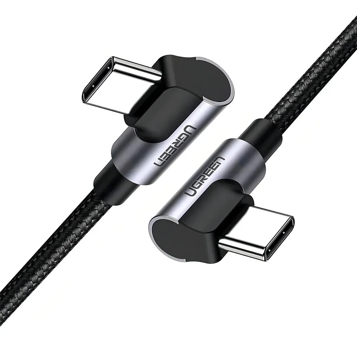 Cabo Dados Carregamento Ugreen Usb C Angular Macho 2m Preto
