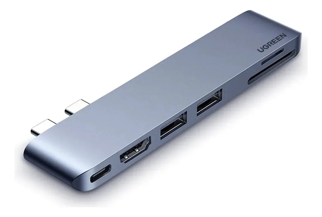 Hub Adaptador Usb C 6 Em 2 Macbook Pro E Air 4k/30hz Ugreen