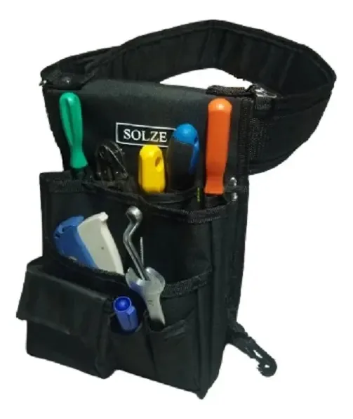 Cinto - Bolsa Para Ferramentas E Multiuso 2 Em 1 Solze Cor Preto