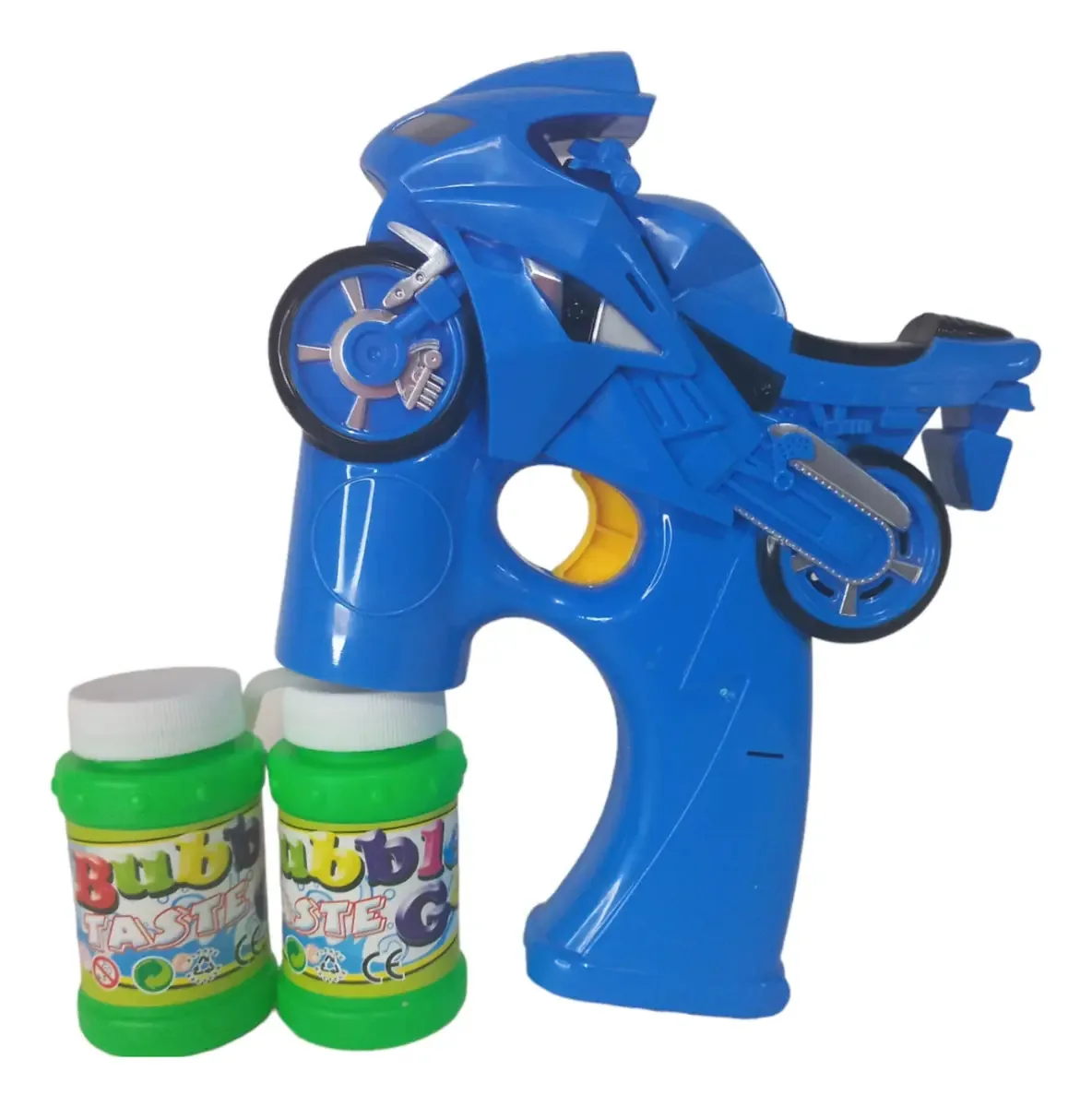 Brinquedo Bolinha De Sabão Injetor Faz Bolha Cavalo Bolhas Cor Moto Azul