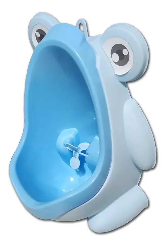 Mictório Infantil Sapinho Divertido Resistente Desmontável Cor Azul-claro