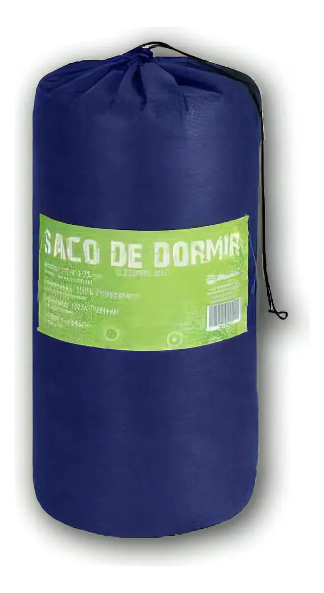 Saco De Dormir Solteiro Camping Acampamento Bolsa Verde