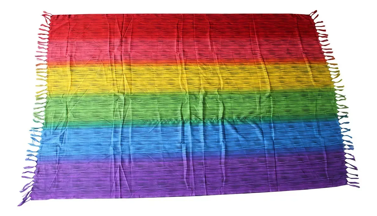 Canga De Praia Bandeira Lgbt Saída De Praia Arco Íris