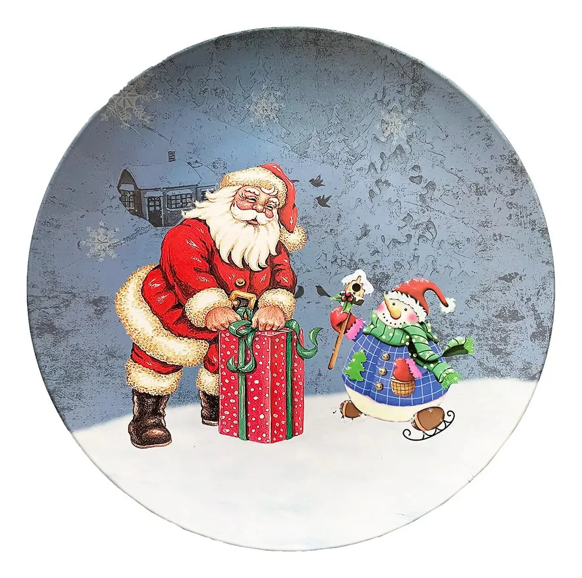 Sousplats Descanso Mesa Natal Jogo Americano Redondo 33cm