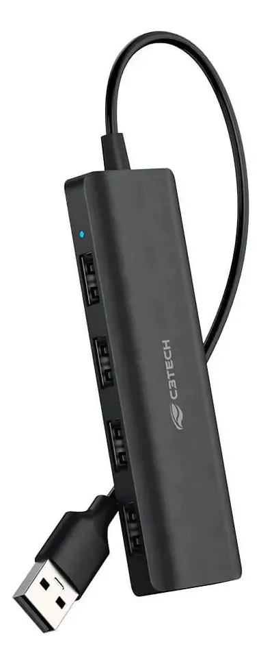 Hub Usb C3tech Hu-230bk 4 Portas 2.0 - Preto
