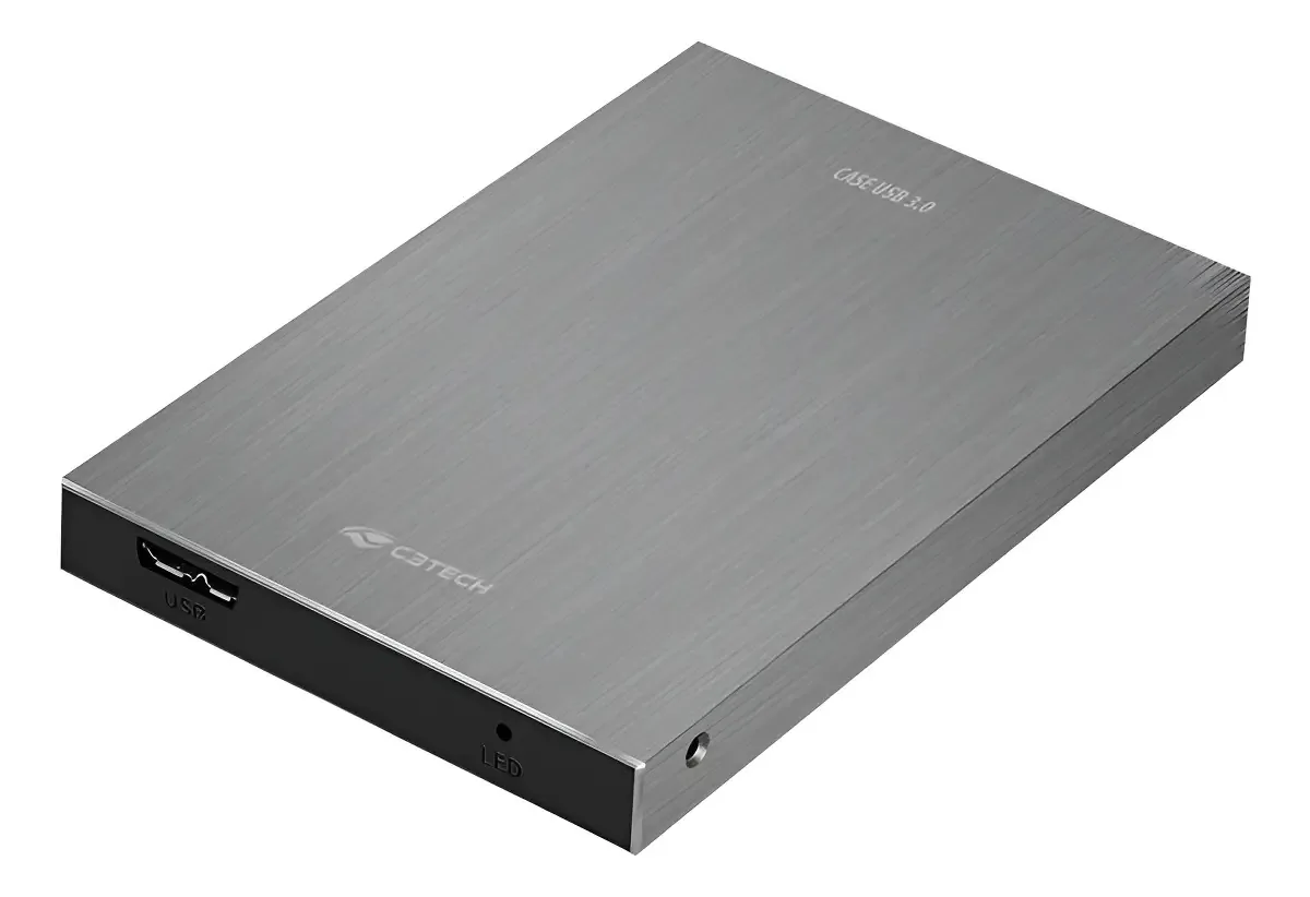 Gaveta C3tech Para Hd Externo 2,5 Usb 3.0 Ch-400si Prata