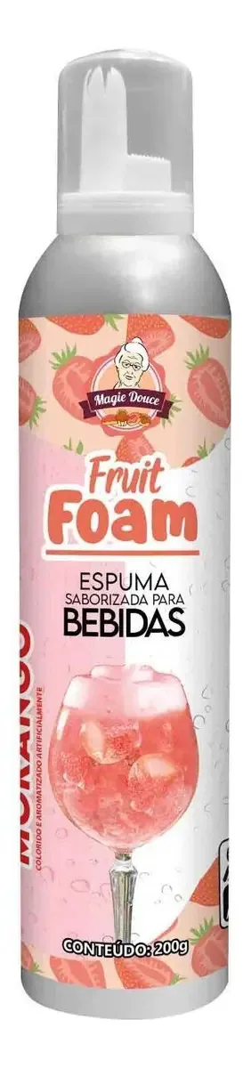Espuma Saborizada Fruit Foam - Morango 200g