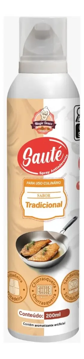 Spray Antiaderente Culinário Tradicional 200ml Ni - Sauté