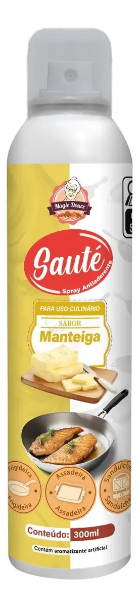 Spray Antiaderente Culinário Sabor Manteiga 300ml - Sauté