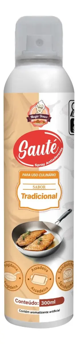 Spray Antiaderente Culinário Sabor Tradicional 300ml - Sauté