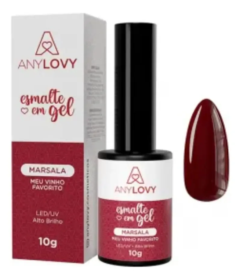 Esmaltes Em Gel Anylovy Escolha A Cor Cor MARSALA
