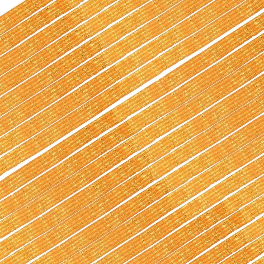 Elástico 7mm Metalizado Laranja Cit./ouro 10m Marpax