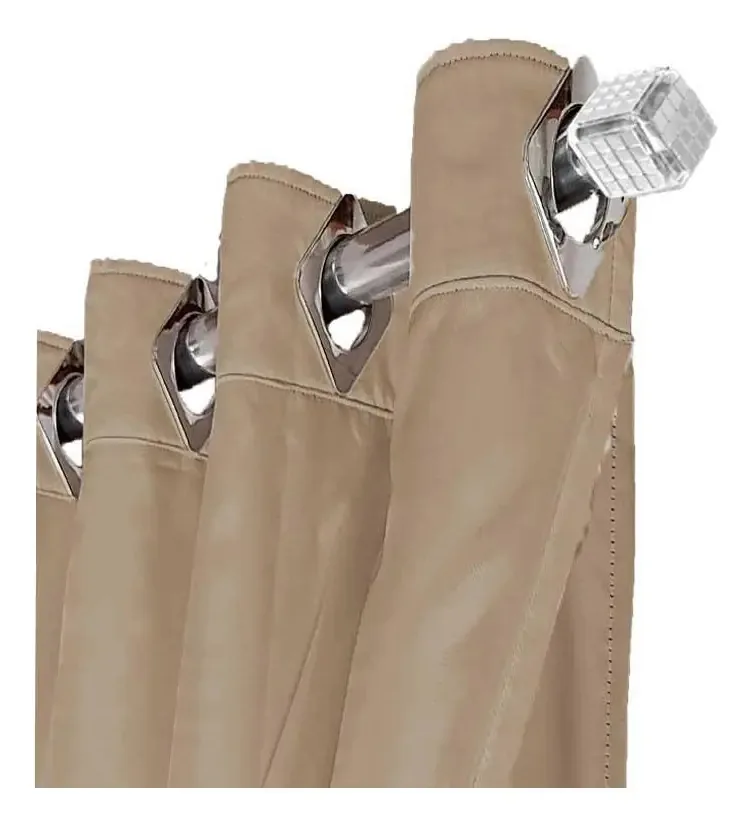 Bravin Cortinas Cor Bege De 01