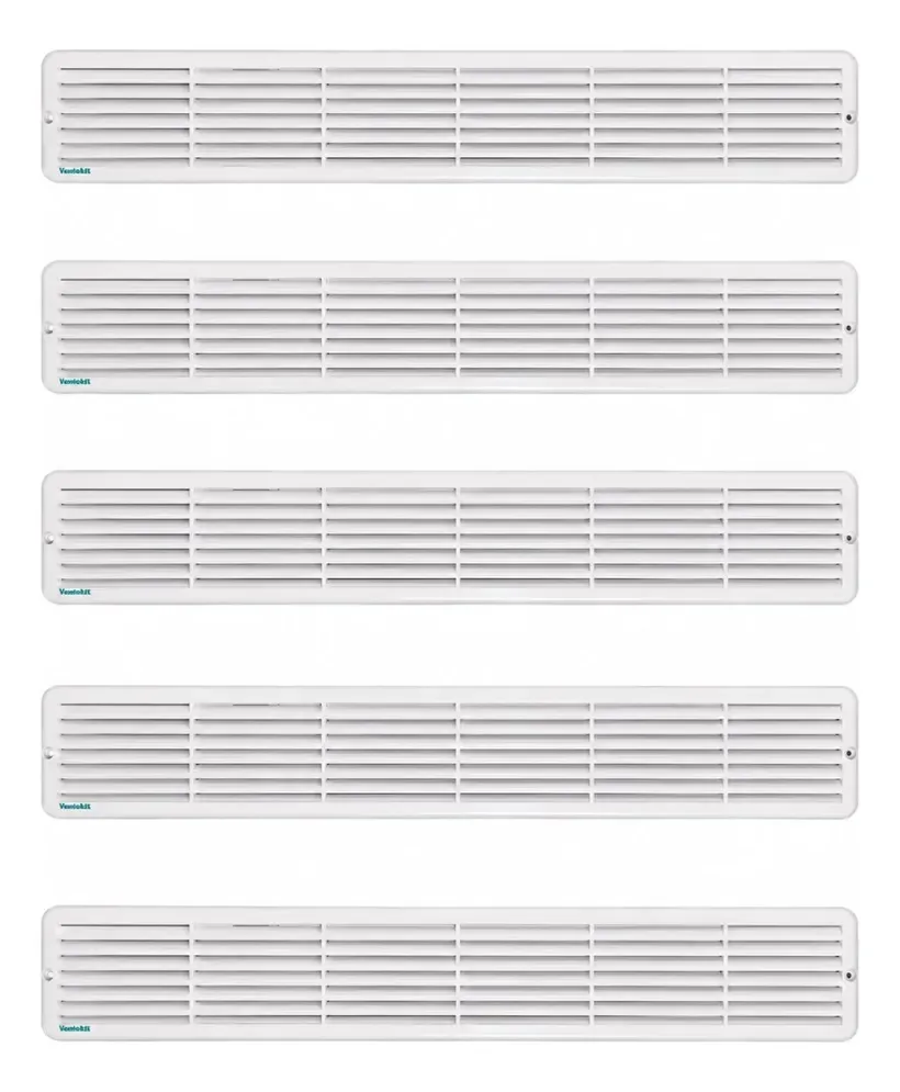 Kit 5 Grades De Ventilação Superfície 50x8 Cm Ventokit