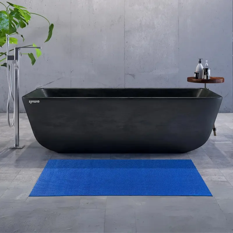 Tapete Antiderrapante Azul PVC MOB CORES para Piscinas e Banheiros 60x50cm