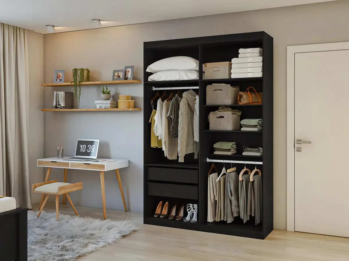 Closet Lopas Lissa Preto Fosco