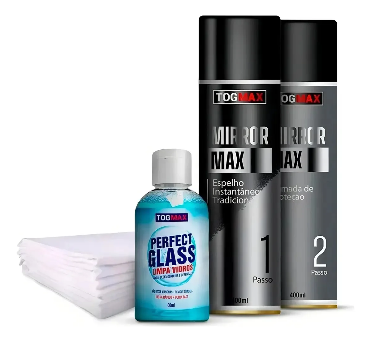 Kit Espelho Em Spray Vidro Mirror Max Fase 1/2 +