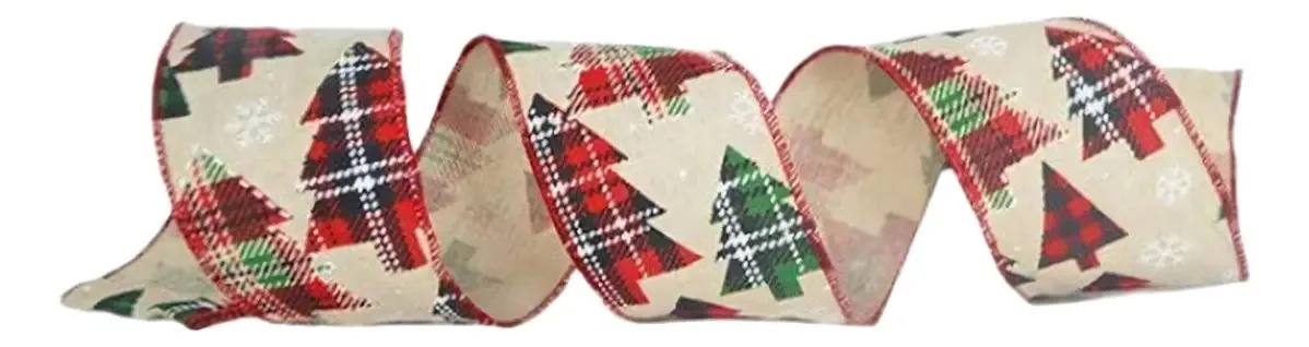 Fita Decorativa Aramada Árvores De Natal 9,14m Tok Da Casa