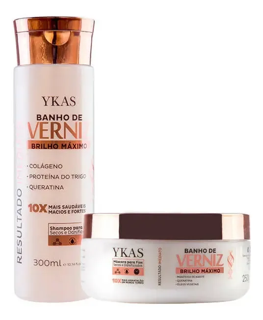 Ykas Verniz Shampoo E Máscara Pequeno