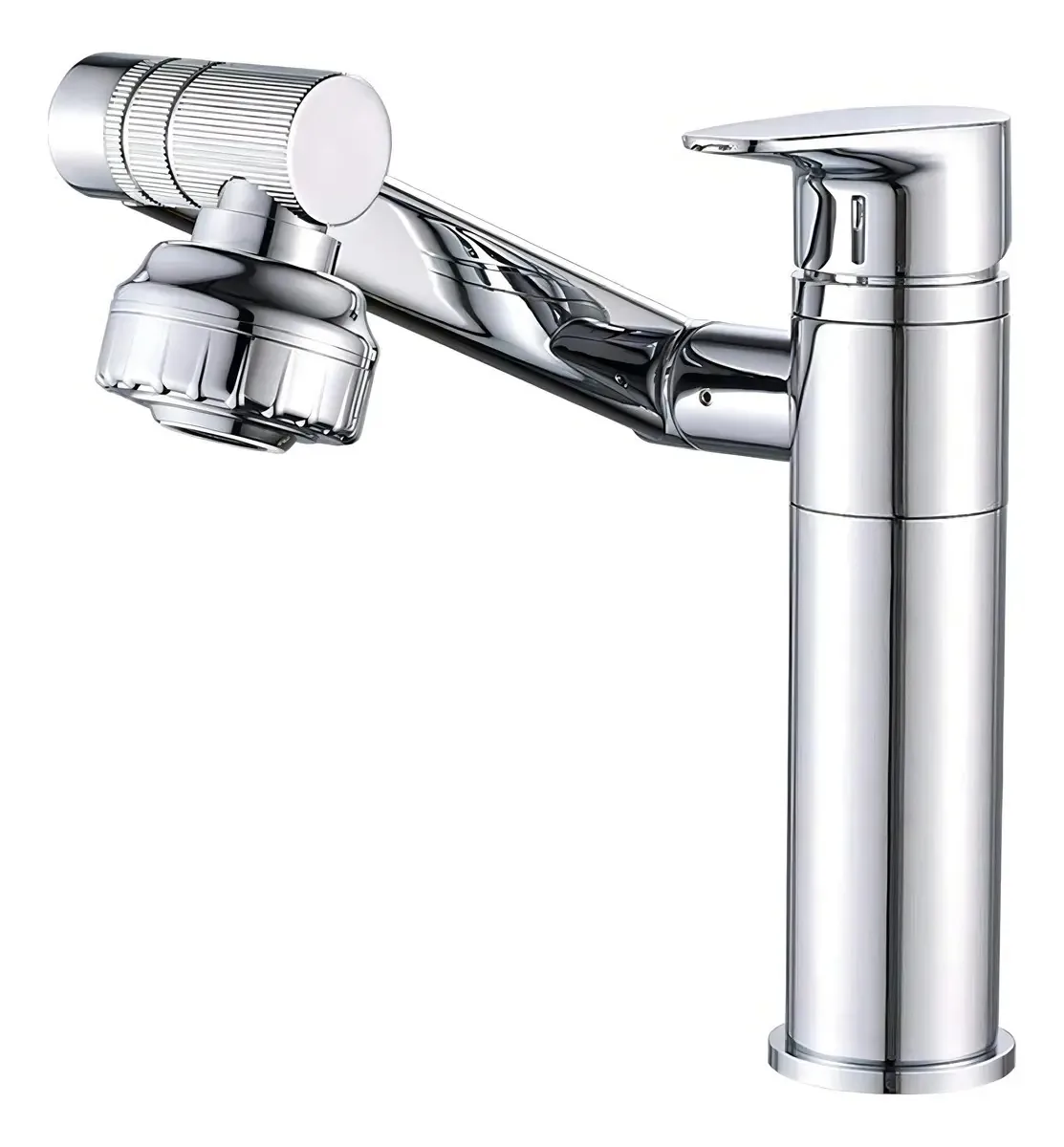 Torneira Banheiro Monocomando Misturador Articulável 1080º Cor Cromado