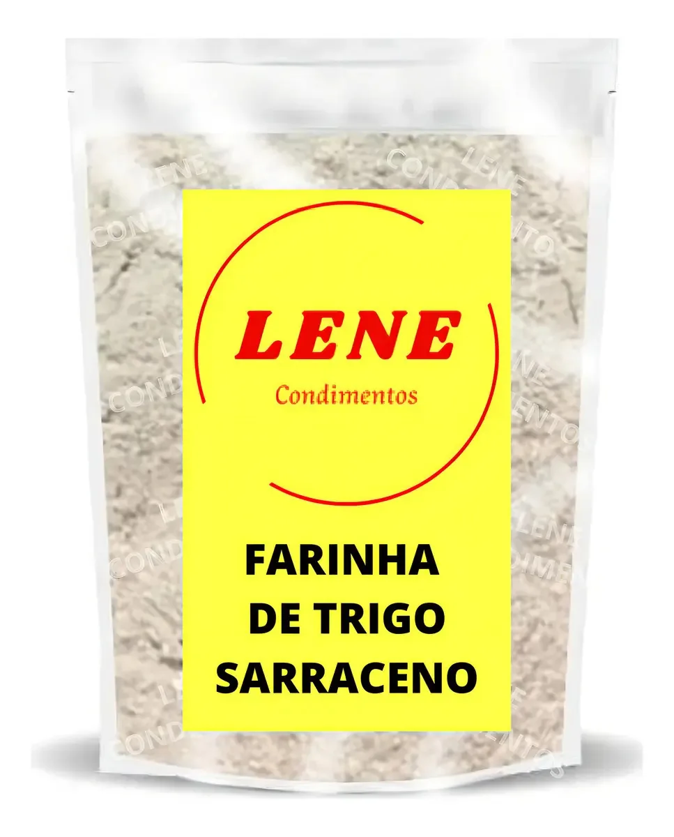 Farinha sarraceno integral LENE CONDIMENTOS Farinha de trigo sarraceno sem glúten 1 kg