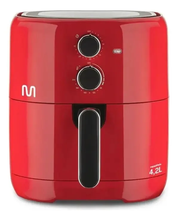 Air Fryer 4,2l Vermelha 1500w Go209 Multi