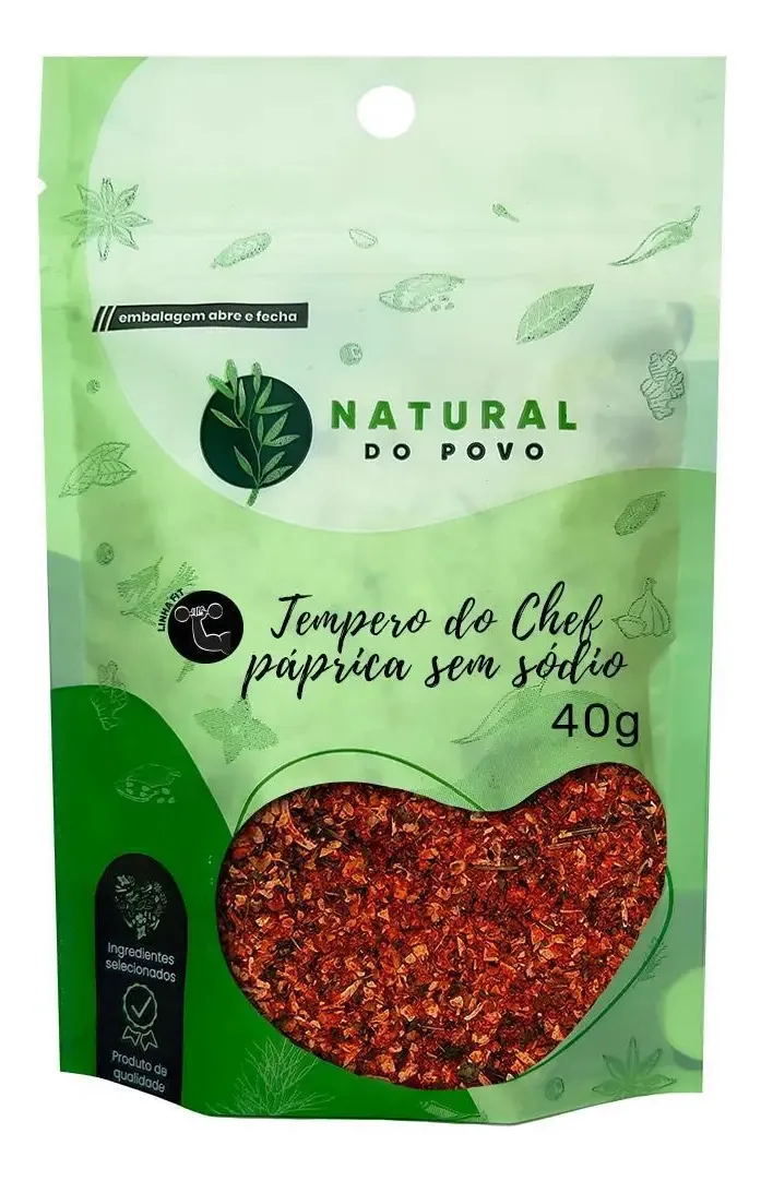 Tempero Do Chef Com Páprica Sem Sódio
