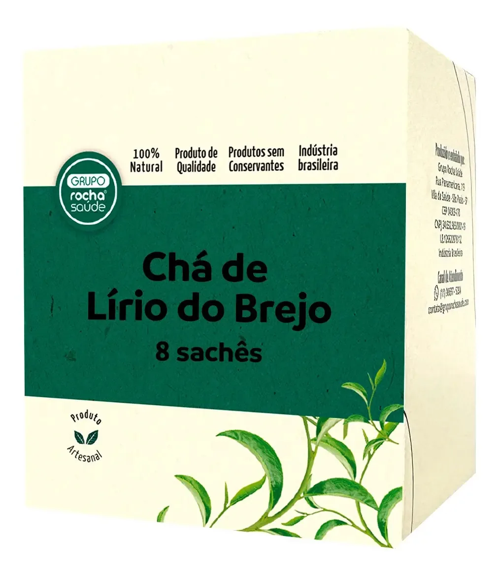 Chá Rocha Saúde ervas em sachê Chá de Lírio do Brejo 20 g 8 u